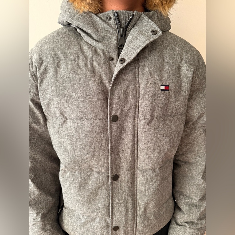 Tommy Hilfiger Light Gray Men's Puffer Jacket